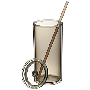 Additional Image 1 - a glass with a straw on it