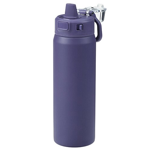 Additional Image 3 - a purple water bottle with a straw