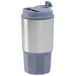 Additional Image 3 - a grey and white tumbler