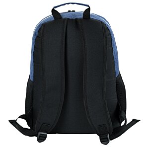 Additional Image 3 - a black backpack with a blue stripe