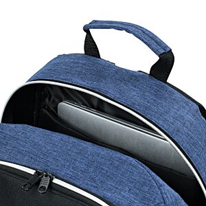 Additional Image 4 - a blue backpack with a black strap