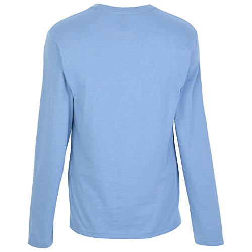 Additional Image 1 - a blue long sleeved shirt