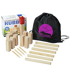 Additional Image 2 - a black bag with wooden blocks and a black hat