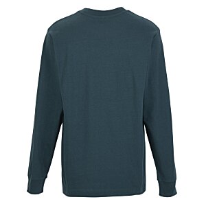 Additional Image 1 - a back of a blue shirt