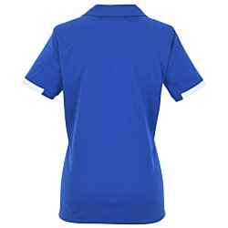 a blue shirt on a white background