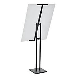 a stand with a sheet music