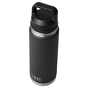 Additional Image 3 - a black water bottle with a black lid