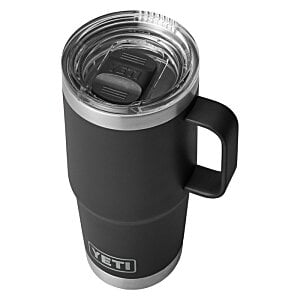 Additional Image 1 - a black and silver coffee mug