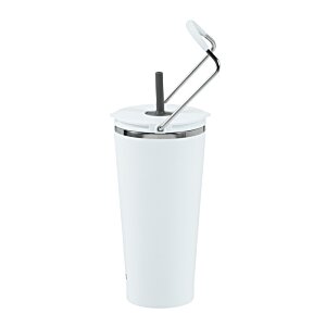 Additional Image 3 - a white cup with a straw