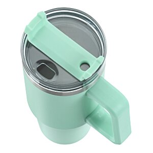 Additional Image 5 - a green and grey coffee mug