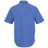 a blue shirt with a short sleeve