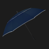 a blue umbrella with a black background