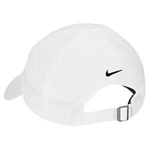 Additional Image 2 - a white hat with a black swoosh