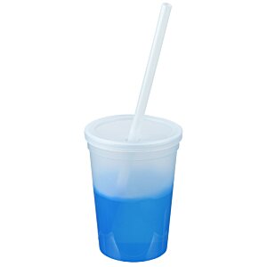 Additional Image 2 - a blue liquid in a plastic cup