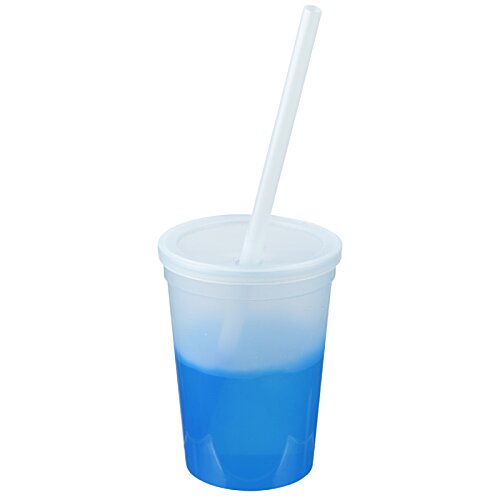 Additional Image 2 - a blue liquid in a plastic cup