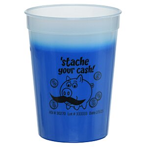 Additional Image 4 - a blue cup with a white lid