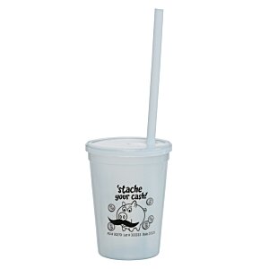 Additional Image 7 - a white cup with a straw