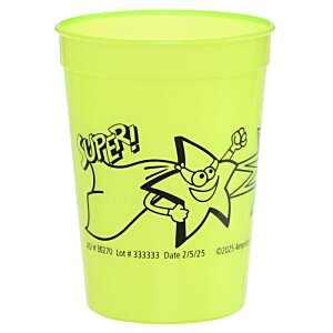 Additional Image 2 - a yellow cup with a black star on it