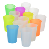 a group of plastic cups