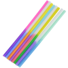 a group of colorful straws