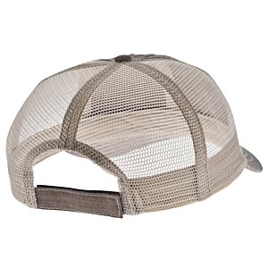 Additional Image 1 - a white cap with a brown strap