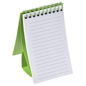 Additional Image 2 - a spiral notepad with a green cover