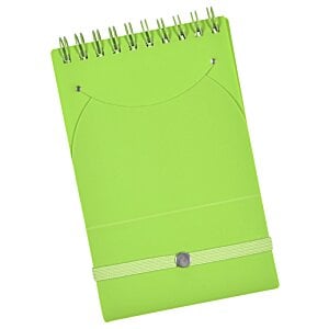 Additional Image 3 - a green notebook with a spiral bound