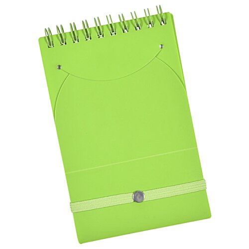 Additional Image 3 - a green notebook with a spiral bound