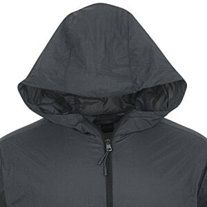 a person wearing a black jacket