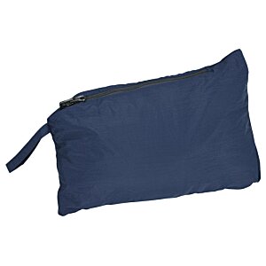 a blue bag on a white background
