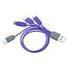 a close-up of a purple cable