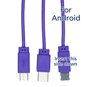 Additional Image 4 - a close-up of a purple cable