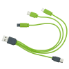 Additional Image 2 - a green usb cable with three connectors