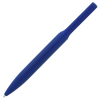 a blue pen on a white background