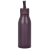 a bottle with a straw