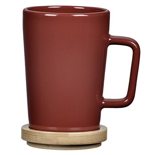 Additional Image 3 - a red mug with a handle