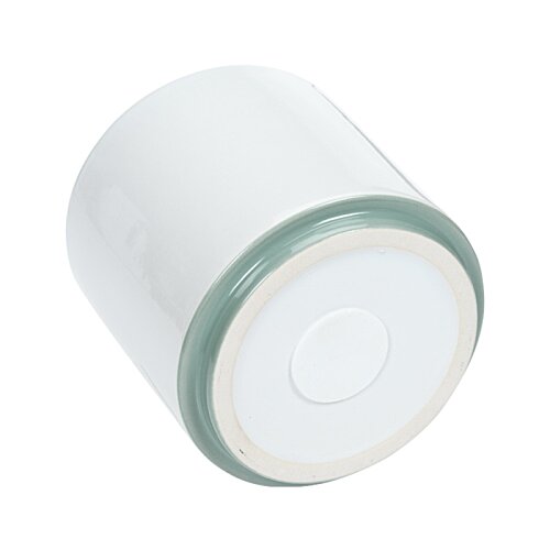 Additional Image 2 - a white cylinder with a blue rim