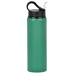 Additional Image 1 - a green water bottle with a black lid