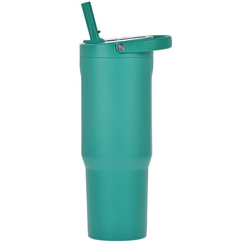 Additional Image 1 - a blue cup with a straw