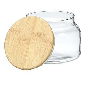 Additional Image 1 - a glass jar with a wooden lid