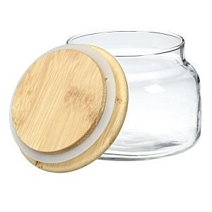 Additional Image 2 - a glass jar with a wooden lid