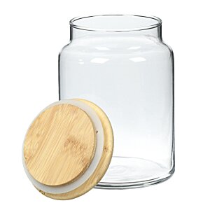 Additional Image 2 - a glass jar with a wooden lid