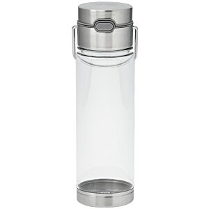 Additional Image 1 - a clear plastic container with a silver cap