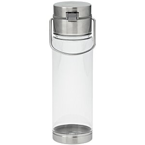 Additional Image 2 - a clear plastic bottle with a silver top