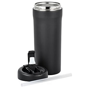Additional Image 2 - a black and silver thermos