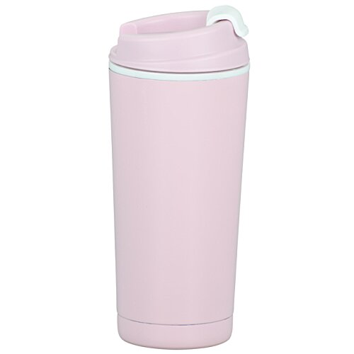 Additional Image 1 - a pink cup with a white lid