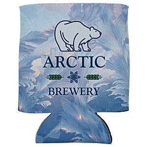 Additional Image 1 - a can cooler with a logo