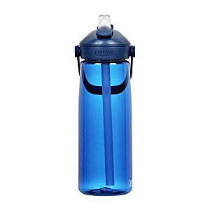 Additional Image 1 - a blue water bottle with a blue lid