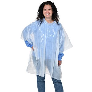 Additional Image 3 - a woman wearing a rain poncho