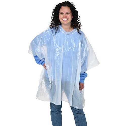 Additional Image 3 - a woman wearing a rain poncho